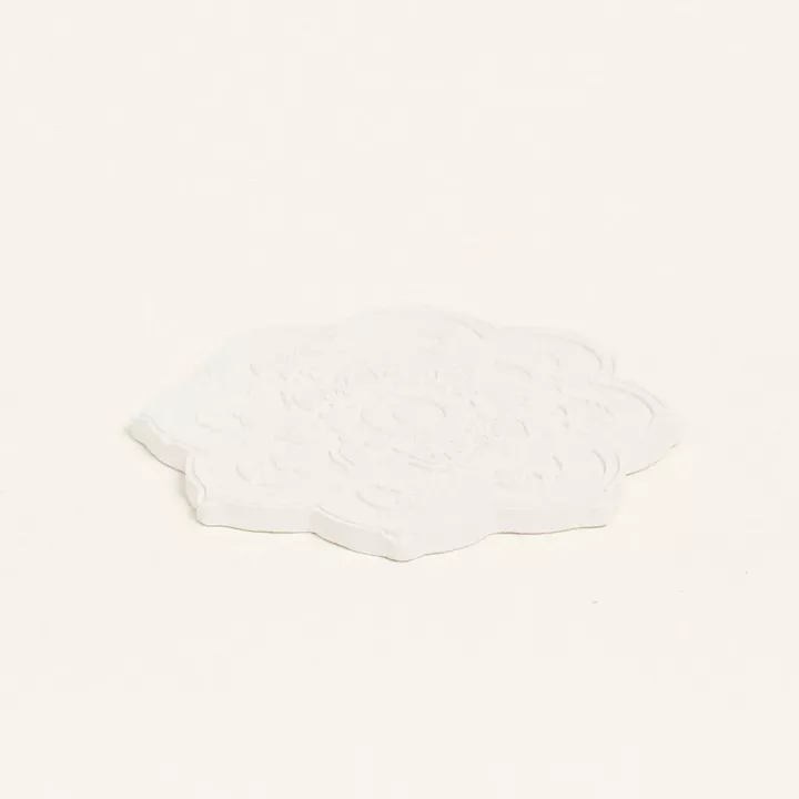 Beauty Home ΚΕΡΑΜΙΚΟ ΛΟΥΛΟΥΔΙ ΣΟΥΒΕΡ 10,5 x 11 x 1,2 cm ΛΕΥΚΟ