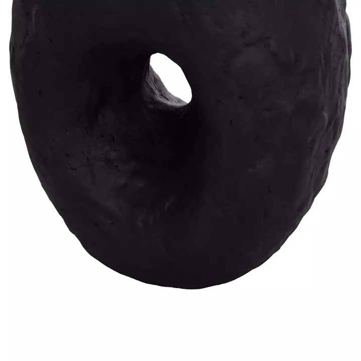 DECORATIVE TABLE VASE NAMENTIS HM4673.01S TERRACOTA IN BLACK COLOR--22x13x28Hcm.