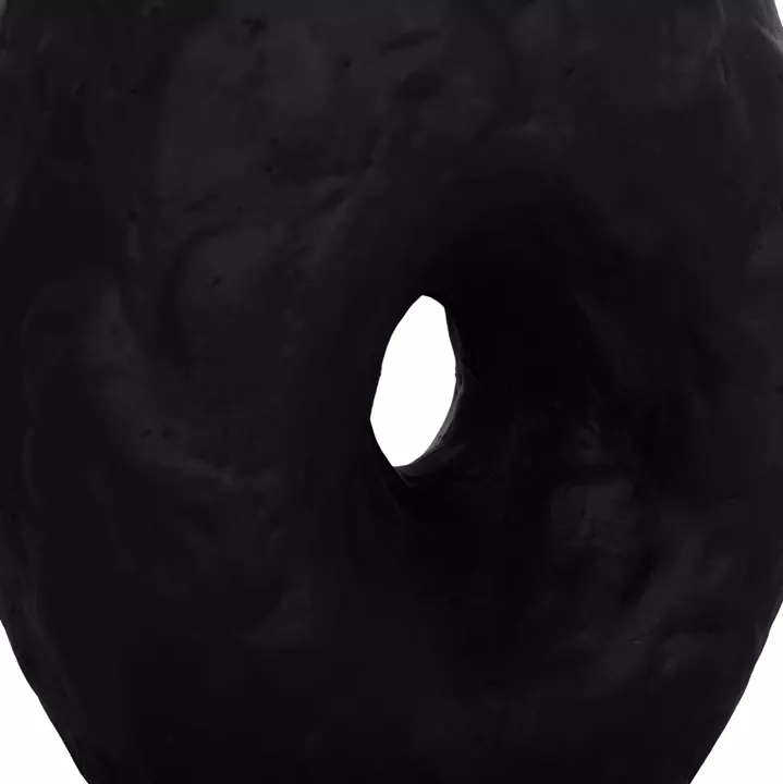 DECORATIVE TABLE VASE NAMENTIS HM4673.01S TERRACOTA IN BLACK COLOR--22x13x28Hcm.