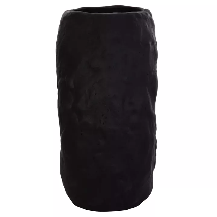 DECORATIVE TABLE VASE NAMENTIS HM4673.01S TERRACOTA IN BLACK COLOR--22x13x28Hcm.