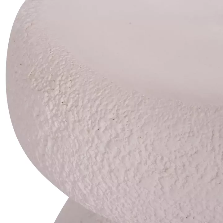 ROUND STOOL INTERON HM18171.02 FIBER CEMENT IN WHITE--Φ34x39Hcm.