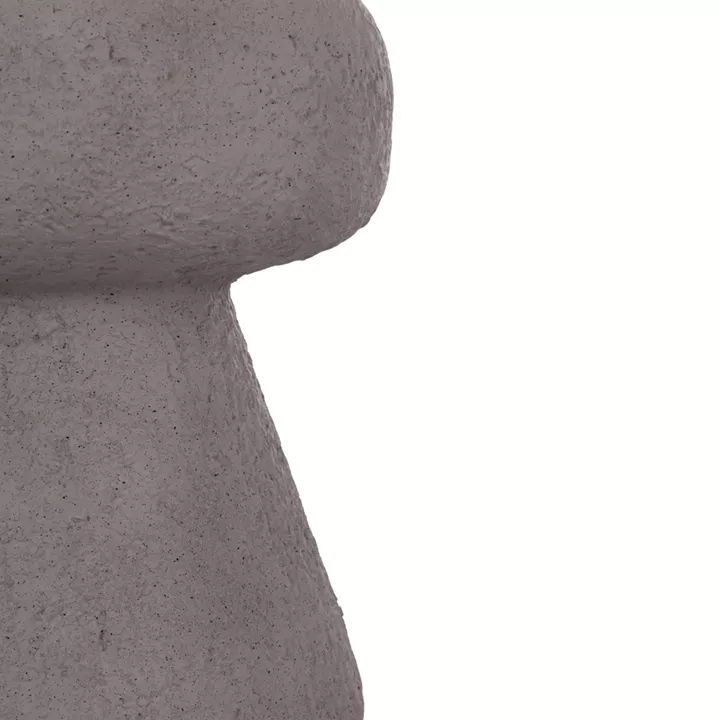 ΣΚΑΜΠΟ ΣΤΡΟΓΓΥΛΟ INTERON HM18171.03 FIBER CEMENT ΣΕ ΓΚΡΙ--Φ34x39Υεκ.