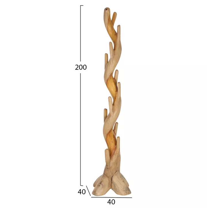 COAT-STAND HM9366 SOLID SUAR NATURAL 40X40X200