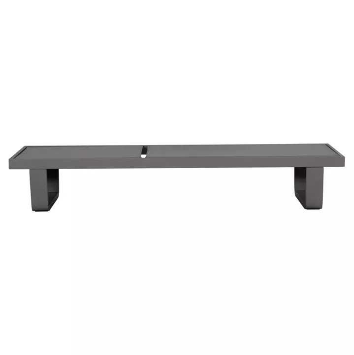 ALUMINUM SUNBED RICKON WITH TESLIN FABRIC HM6292.01 GREY COLOR 198x61,5x97Hcm.