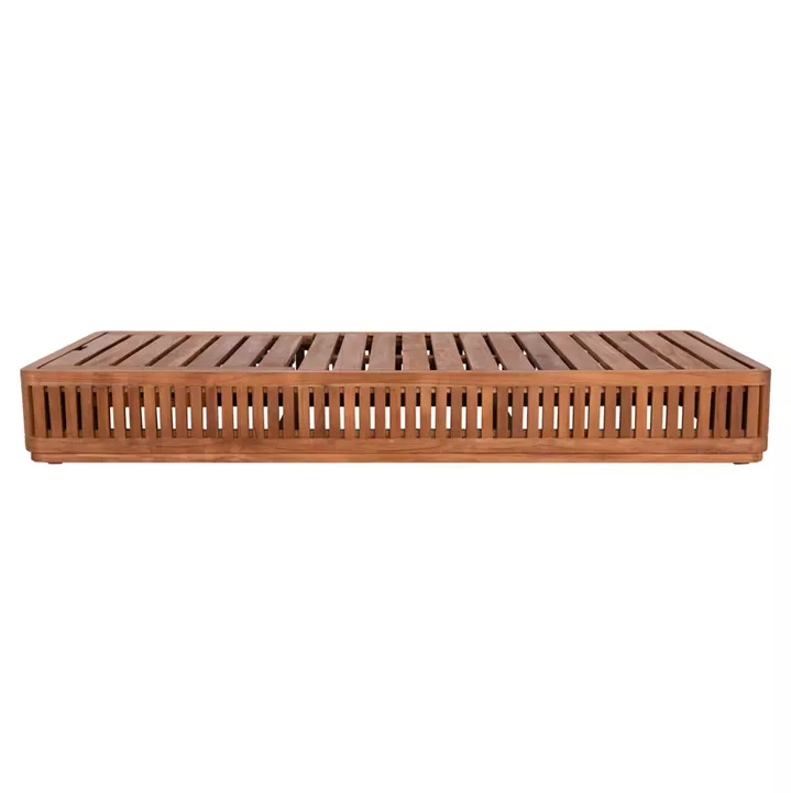 SUNLOUNGER WITHOUT CUSHIONS VERNON HM6331 TEAK WOOD IN NATURAL 200x80x25Hcm.