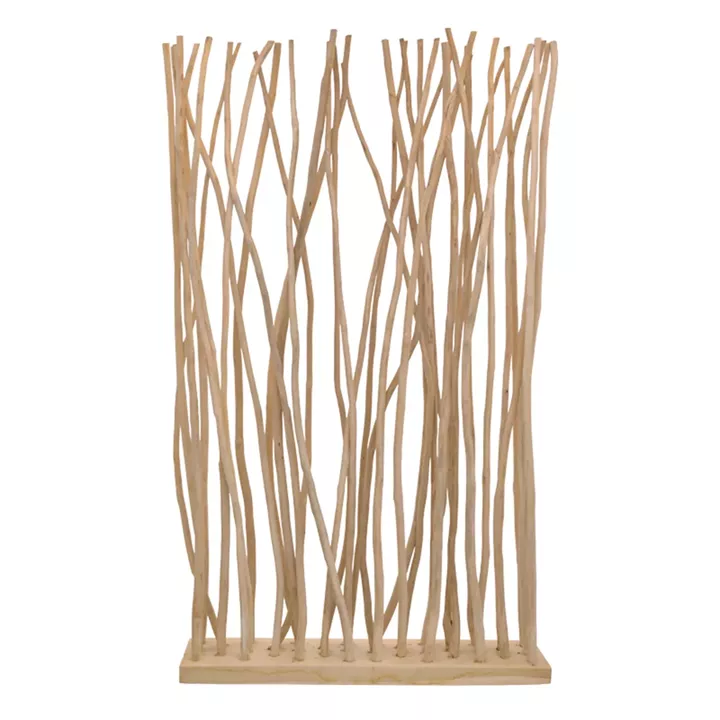 Floor decoration Barbin pakoworld teak-suar wood in natural color 120x25x200cm