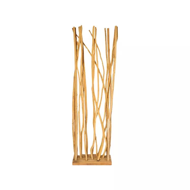 Floor decoration Barbin pakoworld teak-suar wood in natural color 60x25x200cm