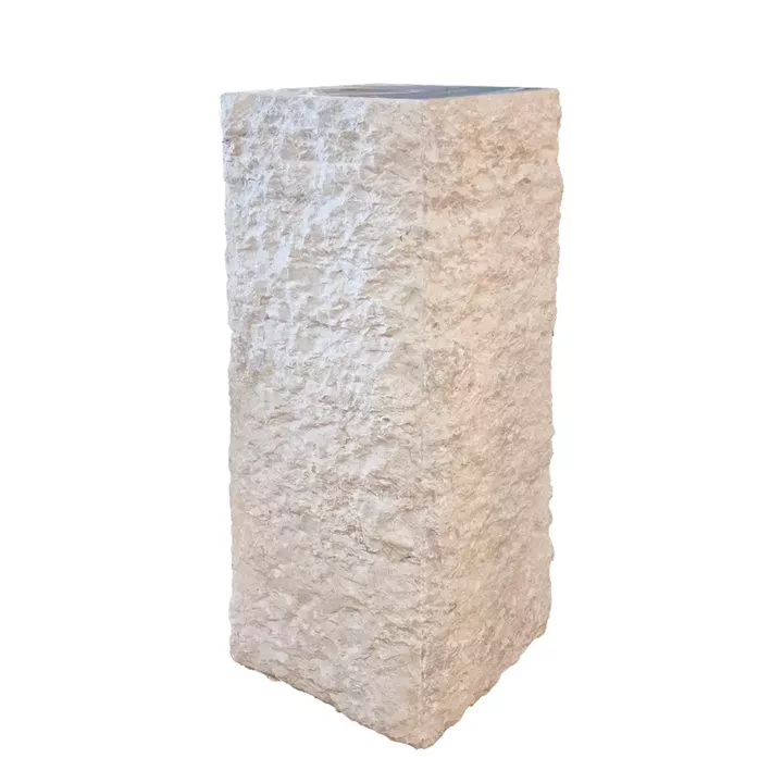 Artekko Solid Μπεζ Κίονας Ανθοστήλη από Terrazzo (35x35x90)cm