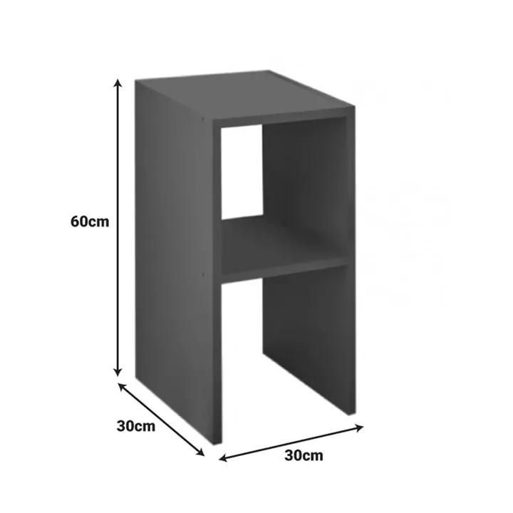 Deseo pakoworld bedside table in oak shade 30x30x60cm