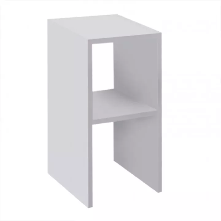 Deseo pakoworld bedside table in white shade 30x30x60cm