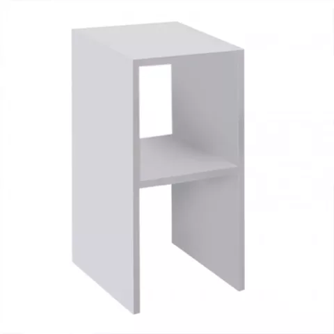Deseo pakoworld bedside table in white shade 30x30x60cm