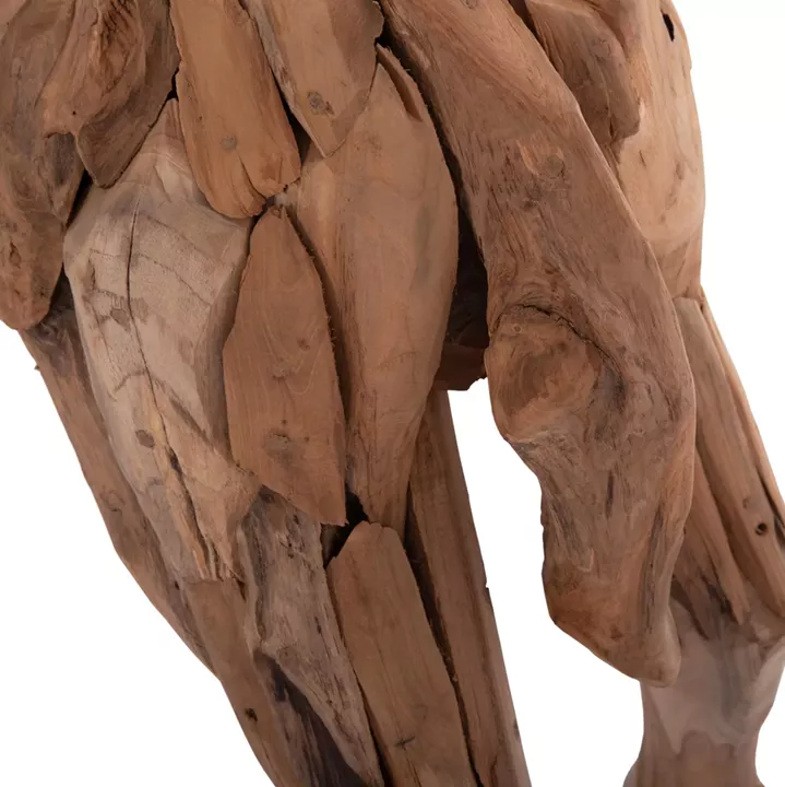 DECORATIVE DONKEY HM4387 RECYCLED TEAK WOOD IN NATURAL COLOR 103x33x99,5Hcm.