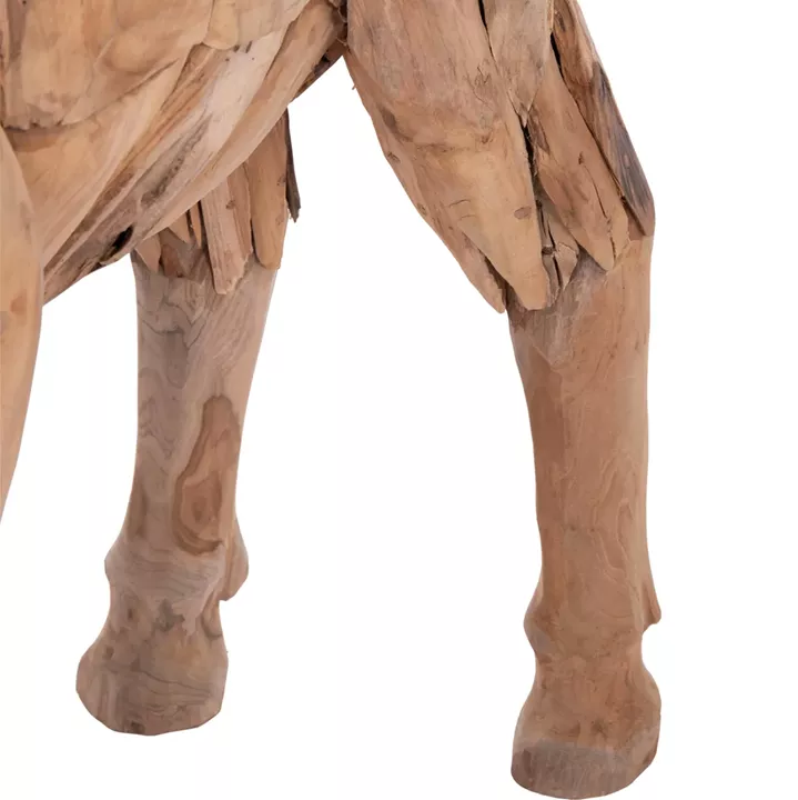 DECORATIVE DONKEY HM4387 RECYCLED TEAK WOOD IN NATURAL COLOR 103x33x99,5Hcm.