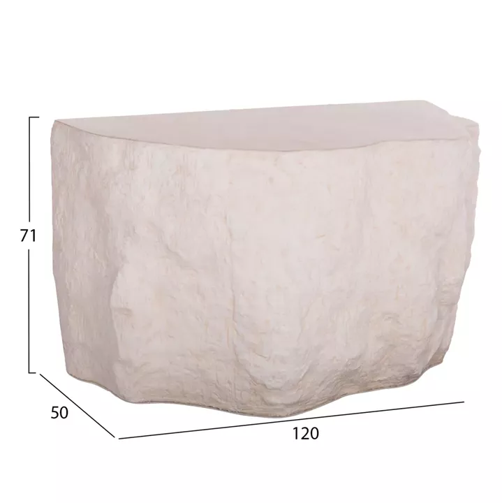 CONSOLE INTERON HM18152.02 FIBER CEMENT IN WHITE--120x50x71Hcm.cm.