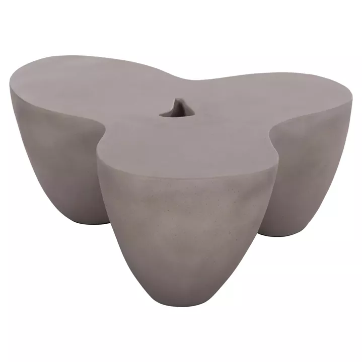 COFFEE TABLE SALLEN HM18161.03 FIBER CEMENT IN GREY--108x94x38.5Hcm.