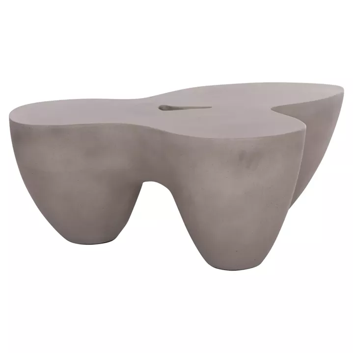 COFFEE TABLE SALLEN HM18161.03 FIBER CEMENT IN GREY--108x94x38.5Hcm.