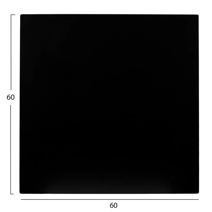 HPL TABLETOP HM5837.21 SQUARE IN BLACK COLOR 60X60cm