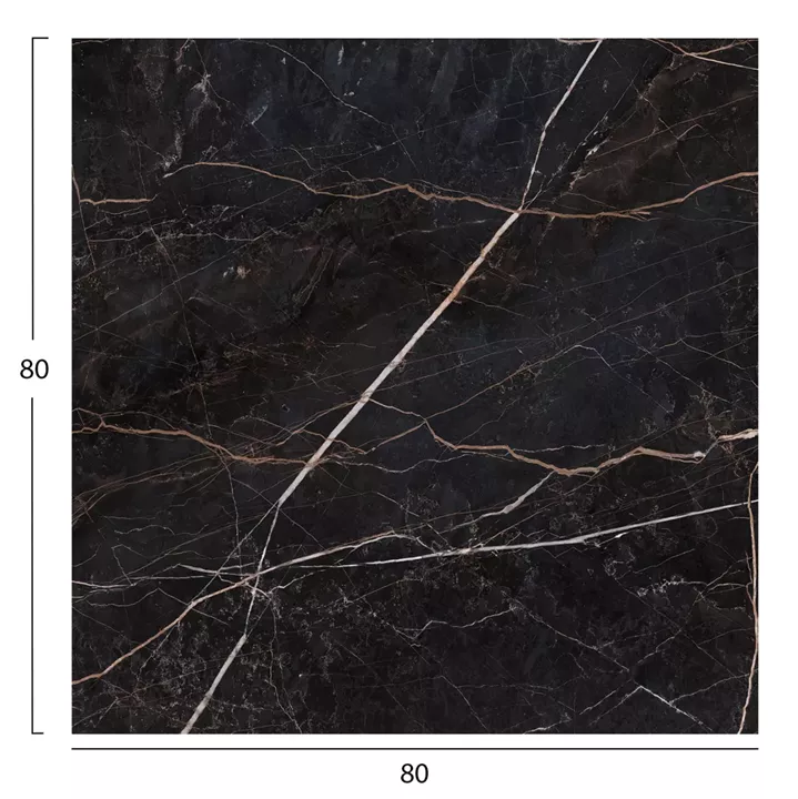SQUARE HPL TABLETOP HM5839.34 BLACK MARBLE 80x80cm.