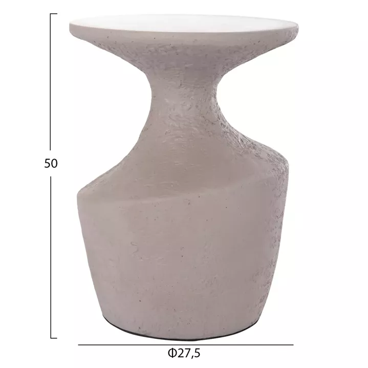 SIDE TABLE REBON HM18156.03S FIBER CEMENT IN GREY--Φ27.5x50Hcm