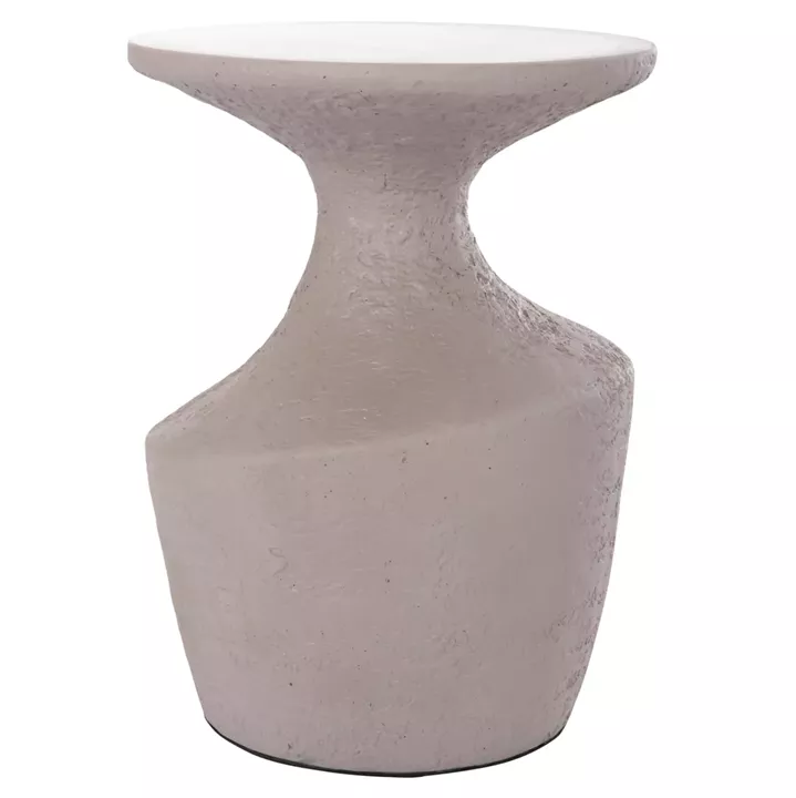 SIDE TABLE REBON HM18156.03S FIBER CEMENT IN GREY--Φ27.5x50Hcm