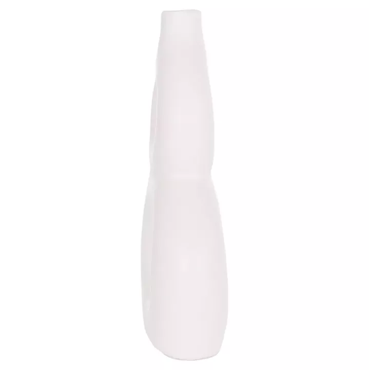 TABLE DECORATIVE VASE FIORIN HM4666.02S TERRACOTA IN WHITE--21x7.5x31Hcm.
