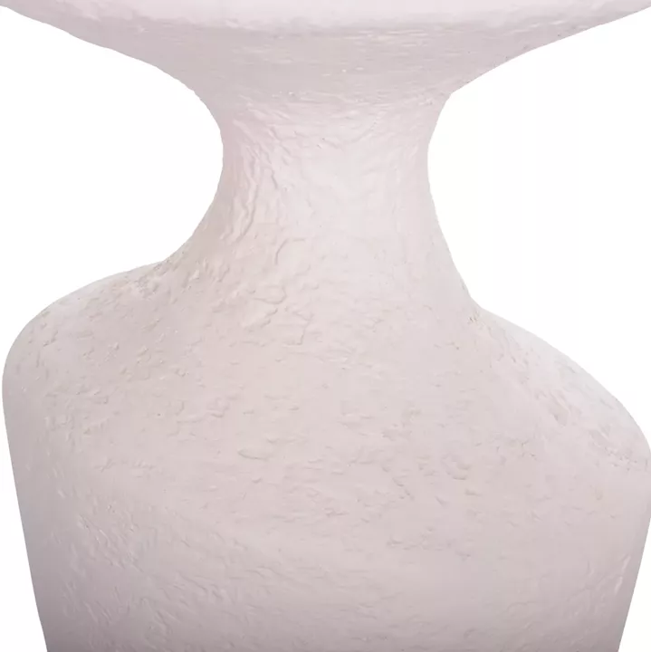 SIDE TABLE REBON HM18156.02S FIBER CEMENT IN WHITE--Φ27.5x50Hcm