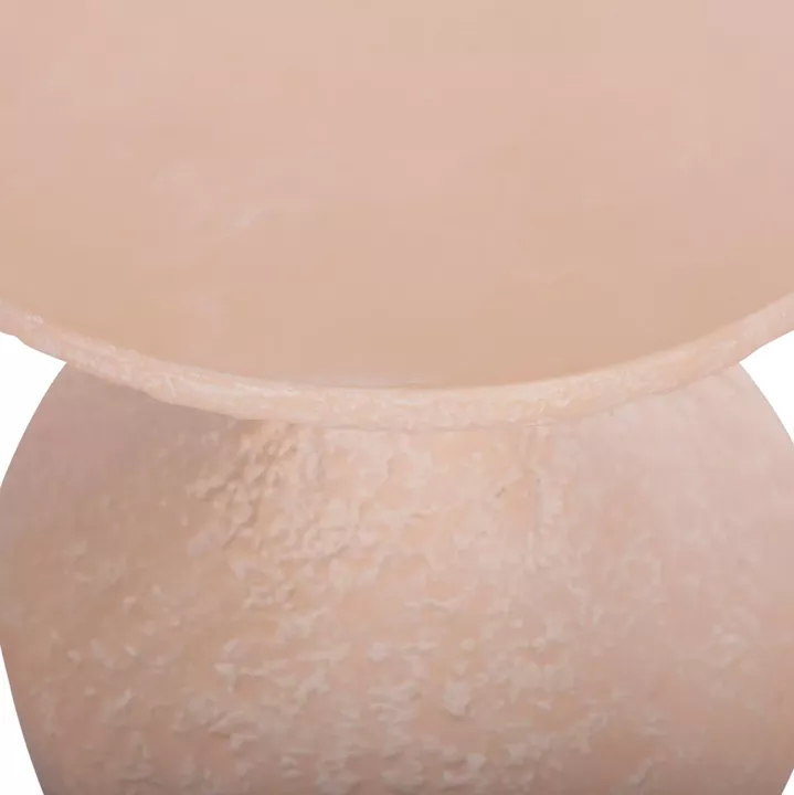 SIDE TABLE REBON HM18156.04S FIBER CEMENT IN PEACH COLOR--Φ27.5x50Hcm