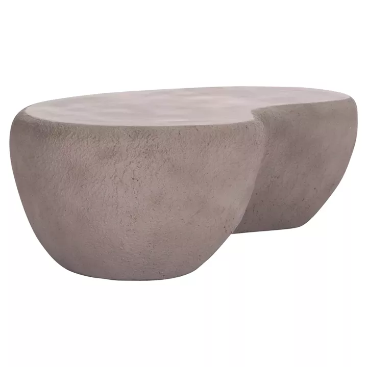 COFFEE TABLE GERSON HM18151.03L FIBER CEMENT IN GREY--122x78,5x40Hcm.