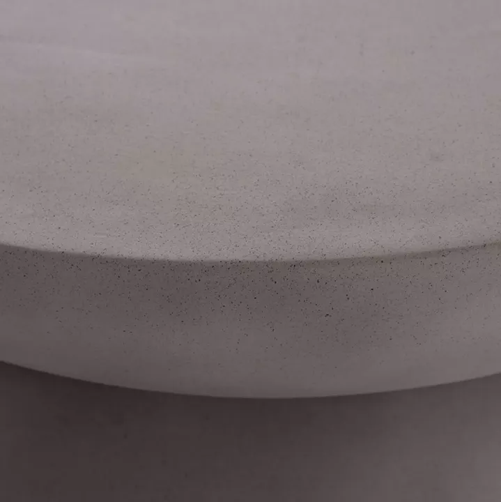COFFEE TABLE ROUND ANNA HM18158.03 FIBER CEMENT IN GREY--Φ92x44.5Hcm.