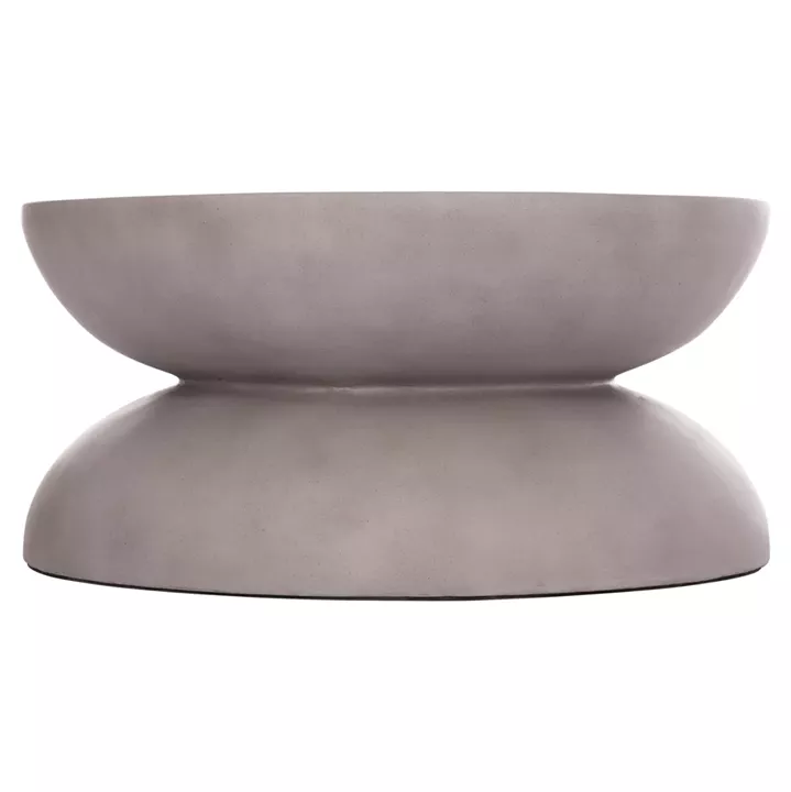 COFFEE TABLE ROUND ANNA HM18158.03 FIBER CEMENT IN GREY--Φ92x44.5Hcm.