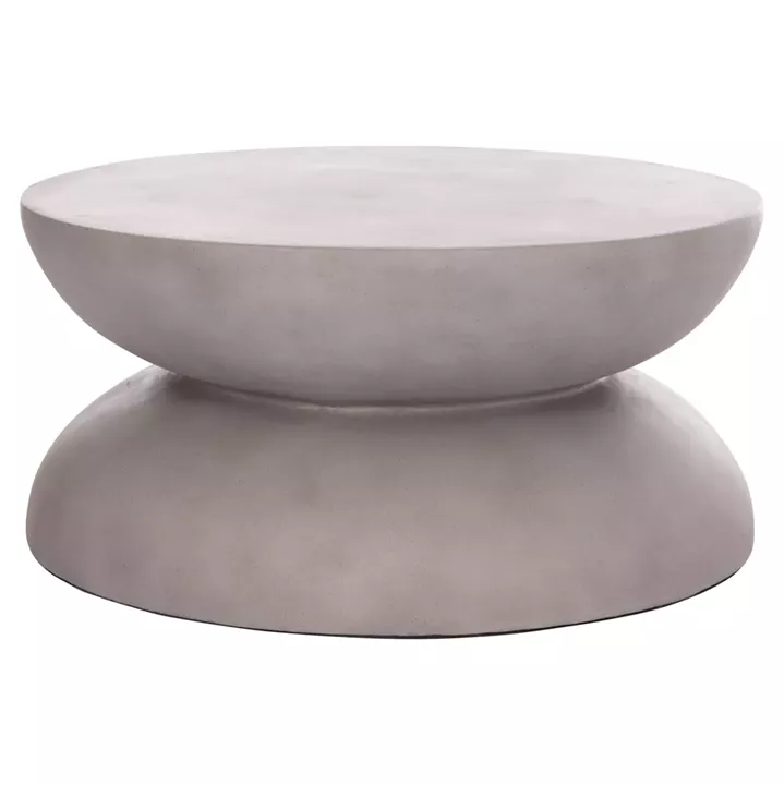 COFFEE TABLE ROUND ANNA HM18158.03 FIBER CEMENT IN GREY--Φ92x44.5Hcm.