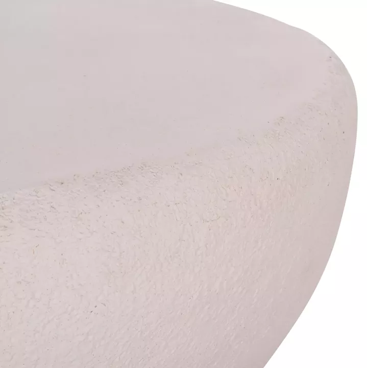 COFFEE TABLE GERSON HM18151.02S FIBER CEMENT IN WHITE--104x72x40Hcm.