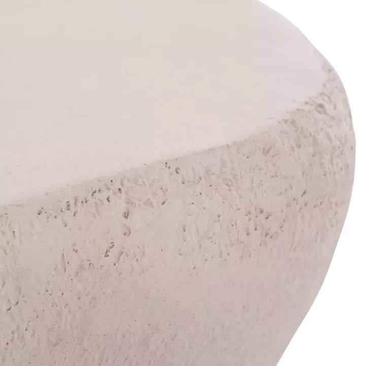 COFFEE TABLE GERSON HM18151.02S FIBER CEMENT IN WHITE--104x72x40Hcm.