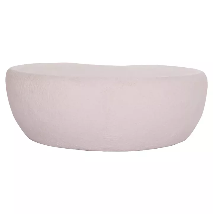 COFFEE TABLE GERSON HM18151.02S FIBER CEMENT IN WHITE--104x72x40Hcm.