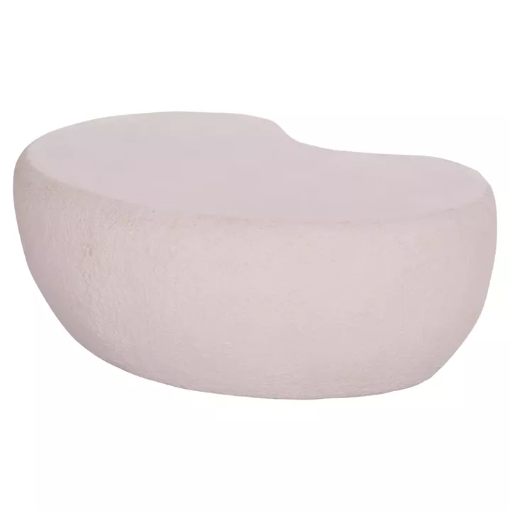 COFFEE TABLE GERSON HM18151.02S FIBER CEMENT IN WHITE--104x72x40Hcm.