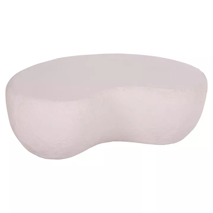 COFFEE TABLE GERSON HM18151.02S FIBER CEMENT IN WHITE--104x72x40Hcm.