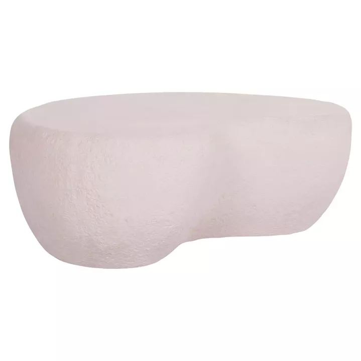 COFFEE TABLE GERSON HM18151.02S FIBER CEMENT IN WHITE--104x72x40Hcm.