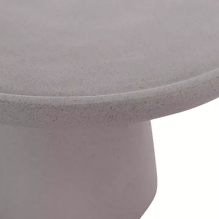 ΒΟΗΘΗΤΙΚΟ ΤΡΑΠΕΖΙ TRED HM18168.03 FIBER CEMENT ΓΚΡΙ-ΦΥΣΙΚΟ RATTAN--Φ49x30Υεκ.