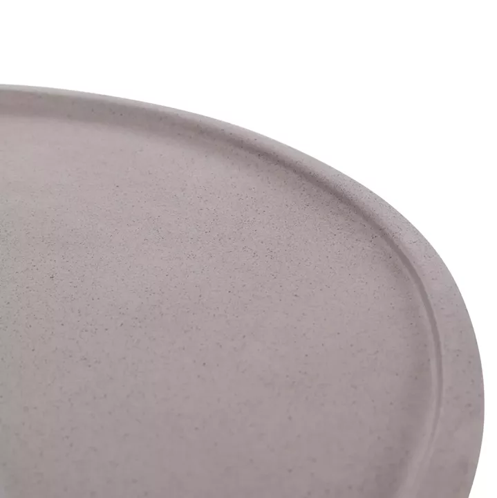 ΒΟΗΘΗΤΙΚΟ ΤΡΑΠΕΖΙ TRED HM18168.03 FIBER CEMENT ΓΚΡΙ-ΦΥΣΙΚΟ RATTAN--Φ49x30Υεκ.