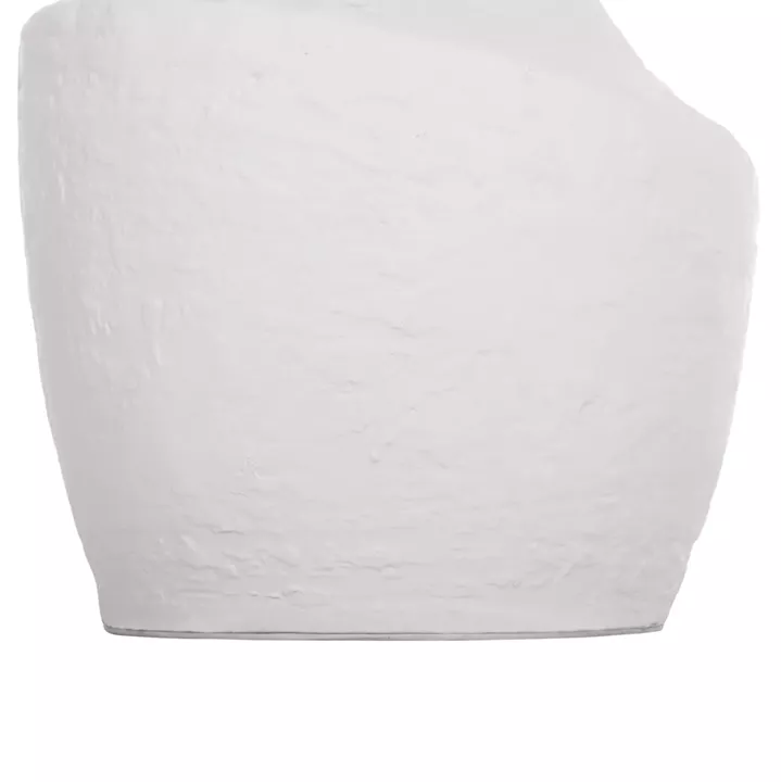 SIDE TABLES 2PCS SET REBON HM21137.02 FIBER CEMENT IN WHITE--Φ40cm & Φ27.5cm