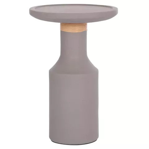 ΒΟΗΘΗΤΙΚΟ ΤΡΑΠΕΖΙ TRED(T) HM18169.03 FIBER CEMENT ΓΚΡΙ-ΦΥΣΙΚΟ RATTAN--Φ40x61Υεκ.