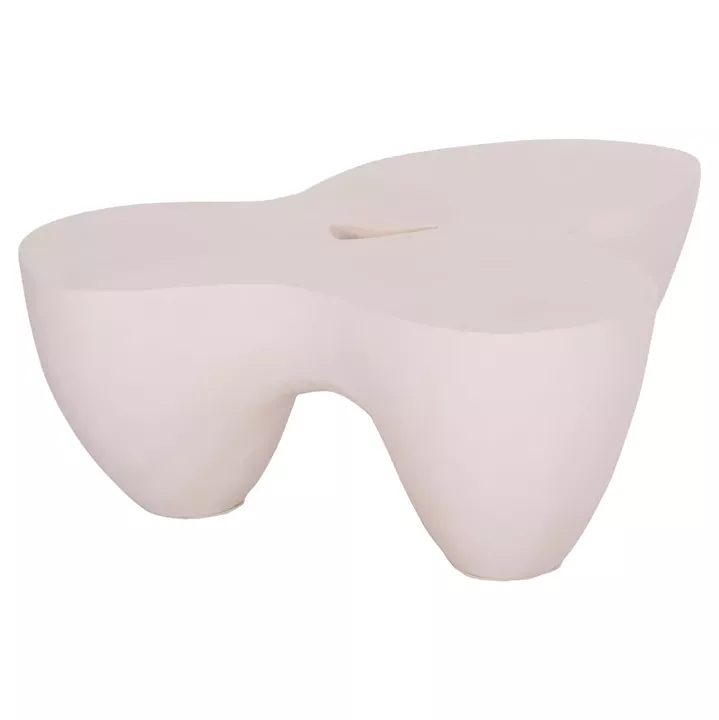 COFFEE TABLE SALLEN HM18161.02 FIBER CEMENT IN WHITE--108x94x38.5Hcm.