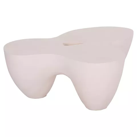 COFFEE TABLE SALLEN HM18161.02 FIBER CEMENT IN WHITE--108x94x38.5Hcm.