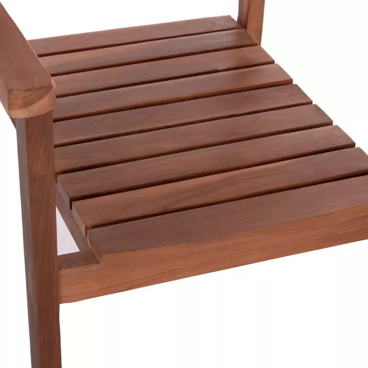 ARMCHAIR KEMPO HM6358 TEAK WOOD IN NATURAL--58x58.5x88Hcm.