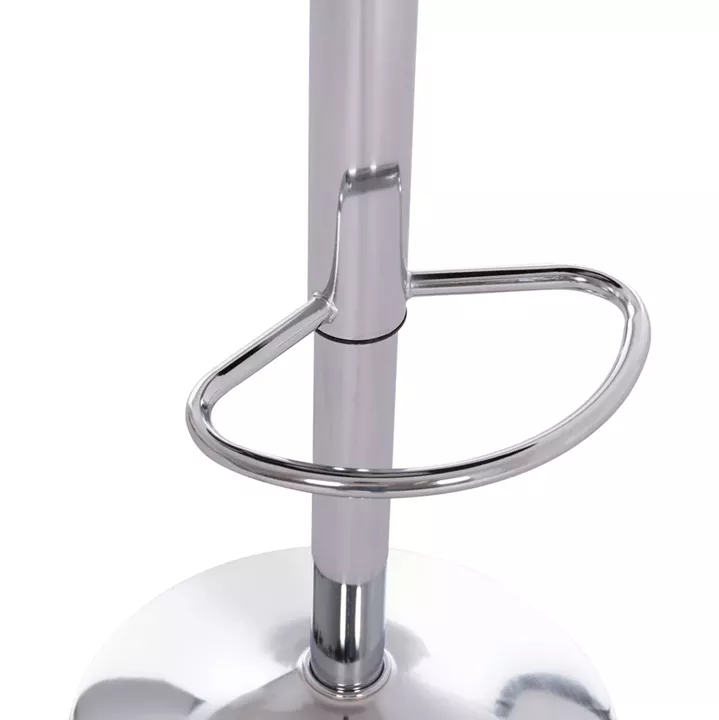 BAR STOOL ROSE HM204.44 CHROMED BASE & SUSPENSION & BLACK VELVET 48x45x105Hcm.