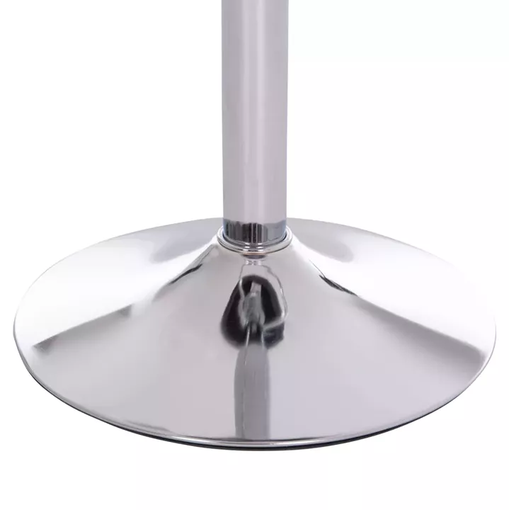 BAR STOOL ROSE HM204.41 CHROMED BASE & SUSPENSION & GREY VELVET 48x45x105Hcm.