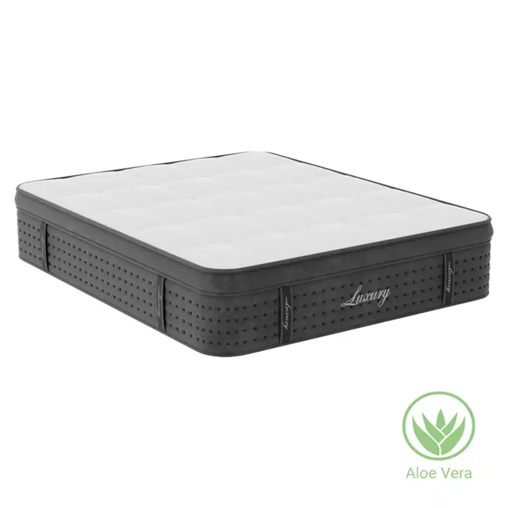 Mattress Luxury pakoworld pocket spring + gel memory foam + latex aloe vera 34-36cm 160x200cm
