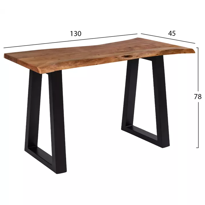 Table Console Montana HM8339.11 Solid Wood Acacia Wood natural 130x45
