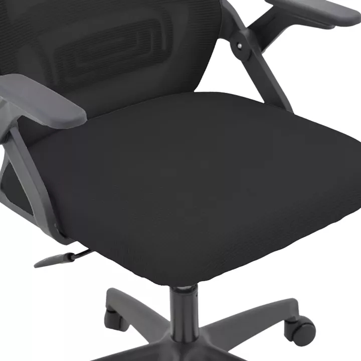 Καρέκλα γραφείου Peja pakoworld mesh ύφασμα μαύρο 58x60x107-117εκ