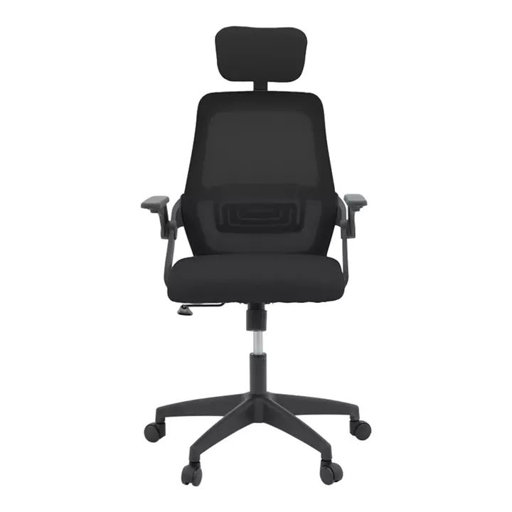 Καρέκλα γραφείου Peja pakoworld mesh ύφασμα μαύρο 58x60x107-117εκ